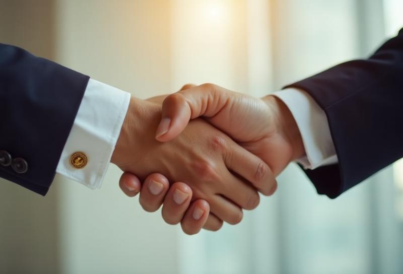 Beverly Kitchens consultation handshake representing trusted kitchen remodeling partnership