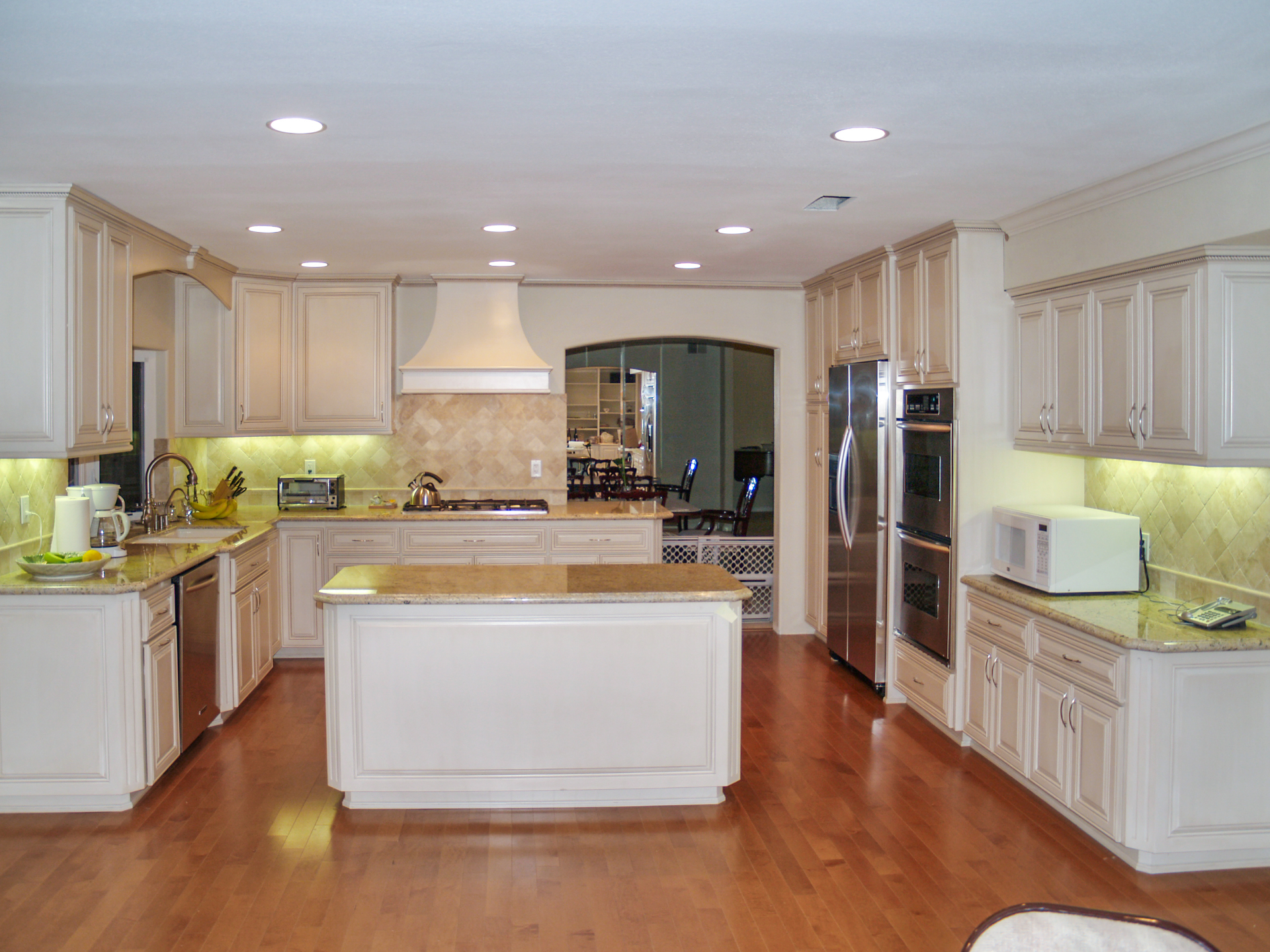 Modern kitchen remodel Hollywood Hills with quartz countertops