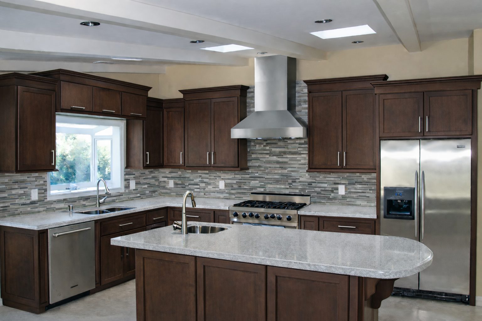 High-end kitchen remodel Hollywood Hills by Beverly Kitchens